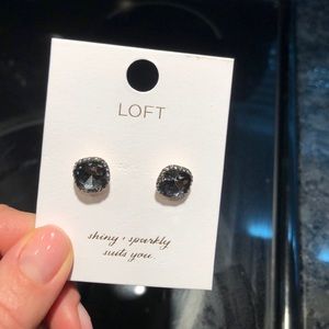Loft sparkly black earrings
